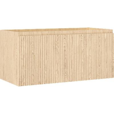 Mexen Rivel шкаф за баня под мивка 100 см, 1 чекмедже, оребрен, дъб - 91A20-10047-1-BF81 (91A20-10047-1-BF81)