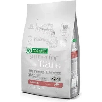 Natures P Superior care bílý pes štěňata starter všechna plemena losos 1,5 kg