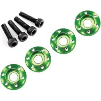 Traxxas алуминиева шайба за диск зелена (4): LaTrax