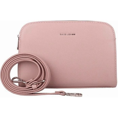David Jones malá pevná tříoddílová crossbody kabelka CM6793F růžová
