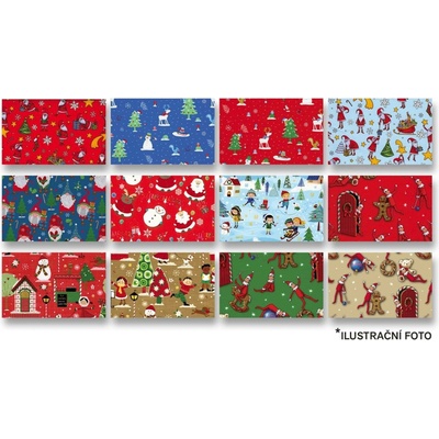 Sadoch Bimbi Natale - dárkový balicí papír - 2 m x 0,7 m