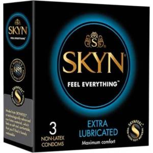 SKYN 3 бр Нелатексови презервативи с екстра лубрикант Skyn Extra Lube