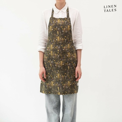 Linen Tales Woodland zástěra hnědá