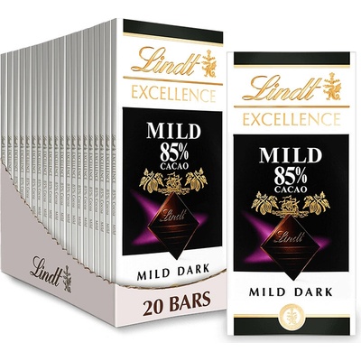 Lindt Excellence Mild 85% Cocoa 20 x 100 g