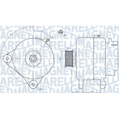 Generátor MAGNETI MARELLI 063731887010