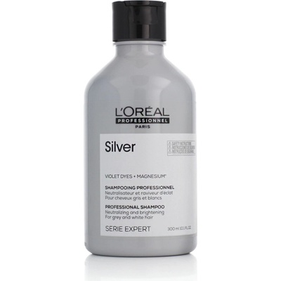 Popron L´Oréal Professionnel Série Expert Stříbrná Shampoo vyživující šampon pro šedivé vlasy 300 ml