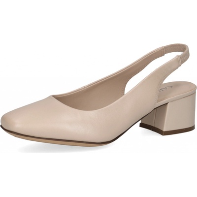 Caprice lodičky s volnou patou Beige Perlato 9 29500 20 – Sleviste.cz