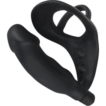 Image 1 of Black Velvets Cock Ring with Vibration