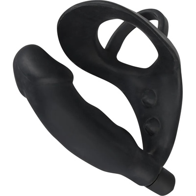Black Velvets Cock Ring with Vibration