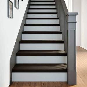 vidaXL Стълбищни стъпала, 16 бр, тъмнокафяви, 80x25x2 см, дъб масив (3283050)