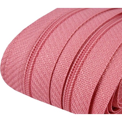 Zip spirálový 3 mm - metráž - různé barvy Zip spirálový 3 mm: 137 Růžová
