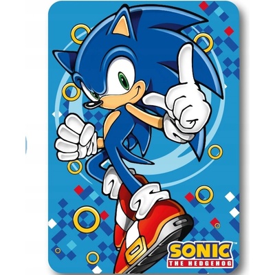 Sonic Dětská deka modré odstíny Sonic Deka