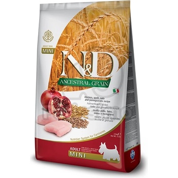 N&D Low Grain Adult Mini Chicken & Pomegranate 800 g