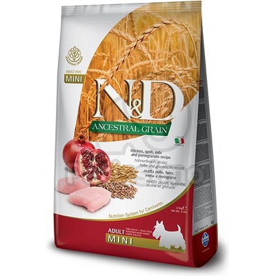 N&D Low Grain Adult Mini Chicken & Pomegranate 800 g