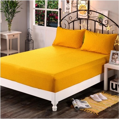 Pragati Fashion Froté prostěradlo slunečně žluté 90x200