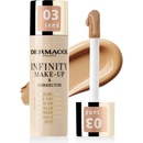 Dermacol Vysoce krycí make-up a korektor Infinity Multi-Use Super Coverage Waterproof Touch 03 Sand 20 g