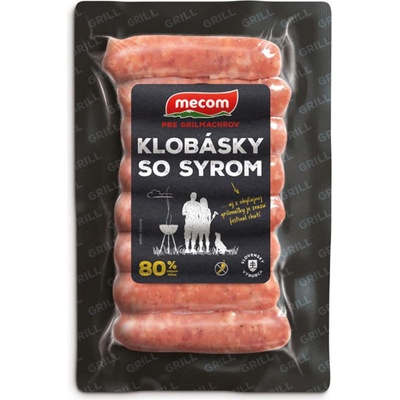 Mecom klobásky so syrom 80% 210 g