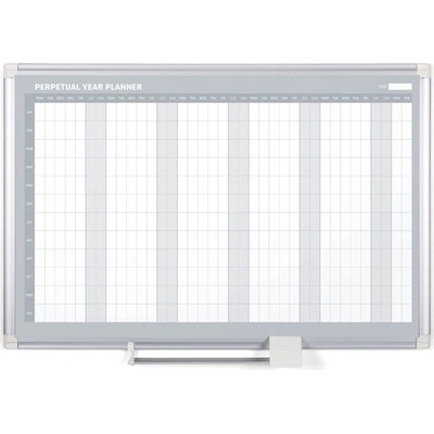 Bi-Office Roční plánovací tabule na zeď LUX, magnetická, dny, 900 x 600 mm