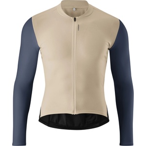 Gonso Мъжка фланелка с дълъг ръкав за колоездене Gonso Sitivo Jersey Longsleeve Cycling jersey - Cream / Navy (056-4326-0112)