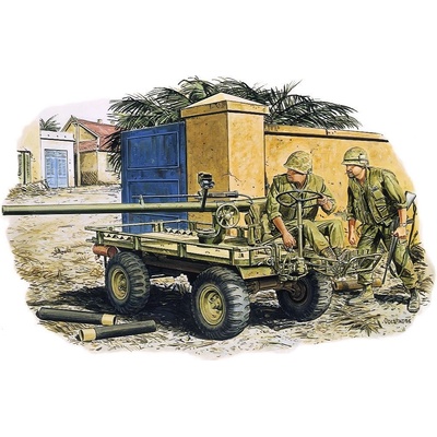 Dragon Models M274 MULE w/106mm R.R. & CREW HUE CITY 1968 1:35 3315