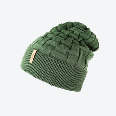Kama Dětská pletená Merino čepice B100 105 zelená