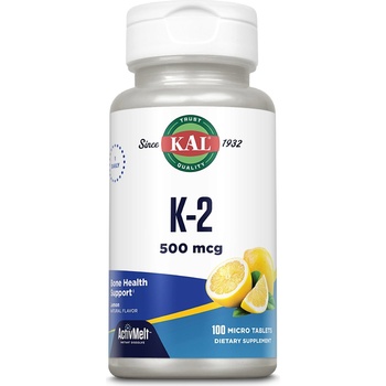KAL Витамин K2 500 мкг '' ActivMelt '' - 100 таблетки за смучене