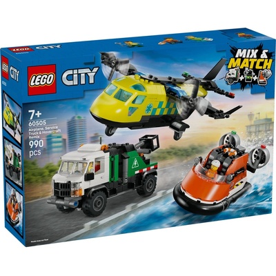 LEGO® City - Airplane, Service Truck & Hovercraft Remix (60505)
