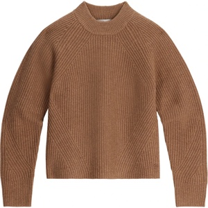 Royal Robbins Дамски вълнен пуловер Royal Robbins Women's Rockcraft Mock Neck Merino jumper - Tawny Htr (105-6802-0313)