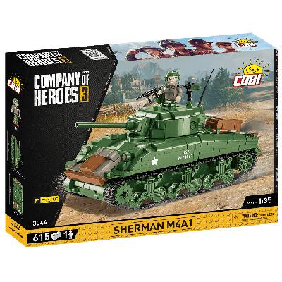 Americký stredný tank Sherman M4A1 COBI 3044 - Company of Heroes 3