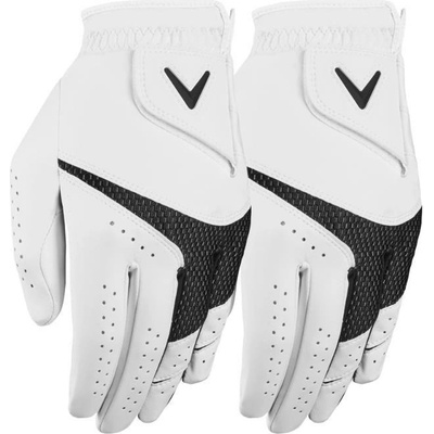 Callaway Weather Spann Womens Golf Glove Bílá Levá S 2ks