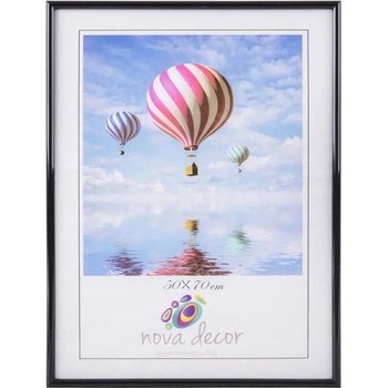 ФОТОРАМКА ПЛАСТМАСОВА 50Х70 СМ. ЧЕРНА