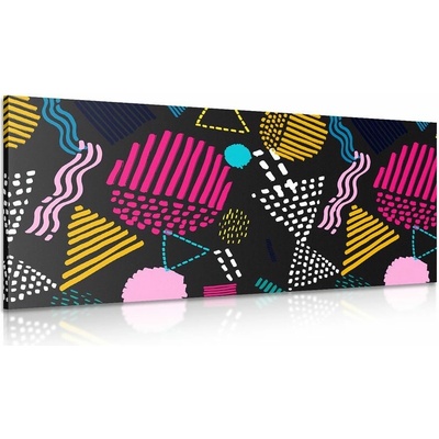Obraz moderní Memphis vzor - 60x30