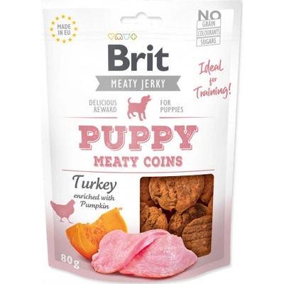 Brit Jerky Puppy Turkey Meaty Coins 80 g 80 g
