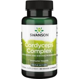 Swanson Cordyceps Complex with Reishi and Shiitake Mushrooms [60 капсули]