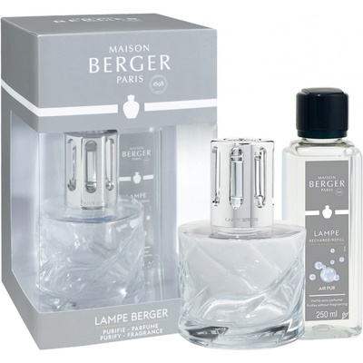 Maison Berger Paris Katalytická lampa Spirale transparentní + náplň Neutrální čisticí směs 250 ml – Zboží Dáma