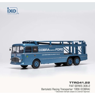 IXO Fiat Series 306-2 Bartoletti Racing Transporter Cobra 1956 1:43