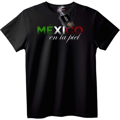 NOONEBRAND Тениска Мексико в кожата - 7XL, Black