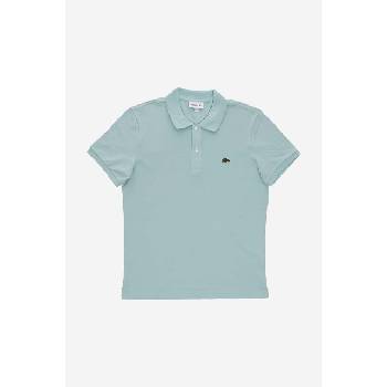 Lacoste Памучна тениска с яка Lacoste в тюркоазено с изчистен дизайн (PH4012)