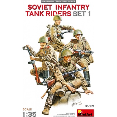 MiniArt Soviet Infantry Tank Riders Set 1 1:35