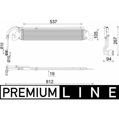 Chladič oleja automatickej prevodovky MAHLE ORIGINAL CLC 288 000P (CLC288000P)
