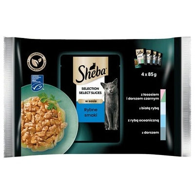 Sheba Selection in sauce rybia v šťave 4 x 85 g
