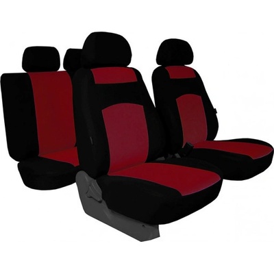 Autopoťah Pok-ter Classic plus bordovo-čierne frote-textil