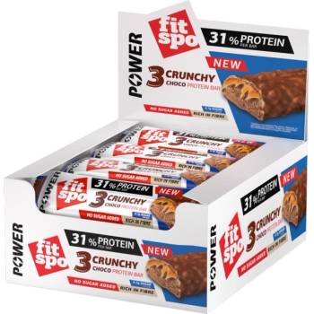 FIT SPO Power | 3 Choco Crunchy Bar - 31% Protein [12 x 50 грама] Троен Шоколад