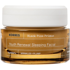 KORRES Нощен крем за лице срещу първи бръчки, 40 ml