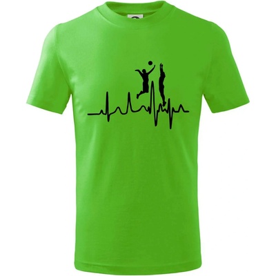 EKG volejbalisti muži tričko detské Apple Green