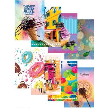 Тетрадка Junior Colour A5 96 л. тв. к. Ред Микс (A5 96)