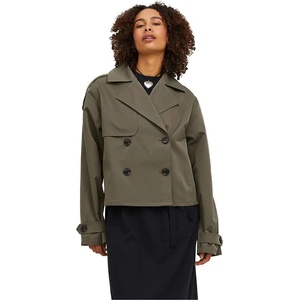 JJXX Палто Jjxx Carlie Short trench coat - Green (Dusty Olive)