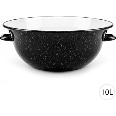 Perfect Home Smaltovaná miska Vandlík černá 10 l 42cm
