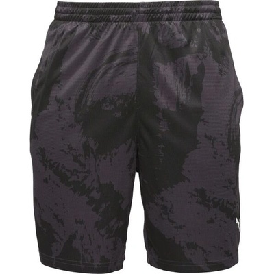 Puma TRAIN ALL DAY AOP SHORT pánské sportovní kraťasy tmavě šedá