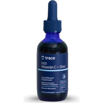 Trace Minerals Iónový Zinek + Vitamín C + Stopové minerály ConcenTrace 59 ml